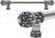 Versailles 7654-9C Chalice Fleur De Lys 9'' cc long pull small finial w/ Swarovski Crystals w/ 5/8'' smooth center 7654-9C