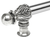 Acanthus 22'' cc with 1/2'' round smooth bar Romanesque style with center brace 784S-9