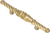Acanthus 4'' cc pull Romanesque style in Soft Gold. 843-27