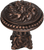 Acanthus & beaded large knob with column base Rosette style 851-22