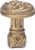 Acanthus & beaded medium knob with column base Rosette style in Soft Gold. 852-27