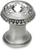 Cache Caché knob with an 18mm rivoli Swarovski Clear Crystal in Satin. 869-11C