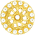 Cache Caché small round escutcheon with 16 Swarovski Clear Crystals in Gilded Mercury. 884-8C