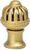 Cricket Cage medium round knob with flared foot in Soft Gold. 954B-27