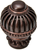 Cricket Cage large round knob with beaded base 968-22