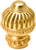 Cricket Cage large round knob with beaded base in Gilded Mercury. 968-8