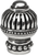 Cricket Cage large round knob with beaded base in Chalice. 968-9