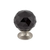 Black Crystal Knob 1 3/8'' TK116BSN Brushed Satin Nickel Base