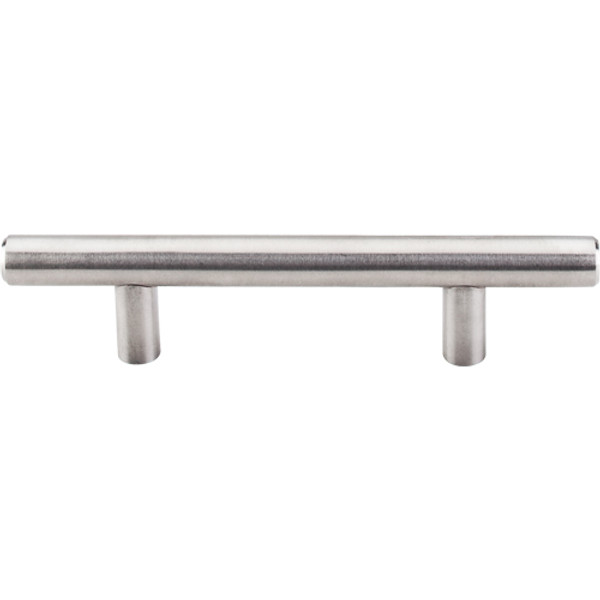 Stainless Hollow Bar Pull 3'' cc H1  in Brushed Stainless Steel