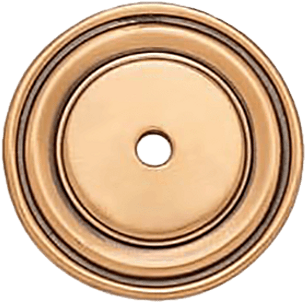 Round Back Plate 8029 in Museum Gold Plate