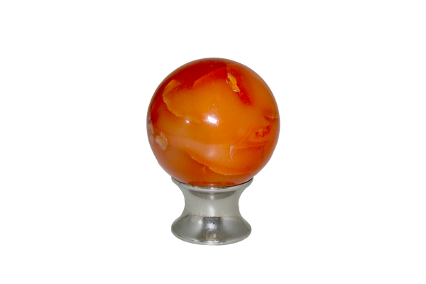 Carnelian with Satin Stainless Steel Base