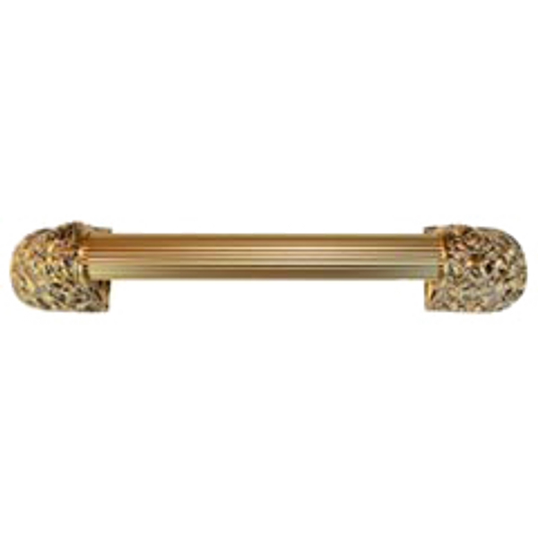 Acanthus Appliance Pull Bar, 14 Inch Drill Center, 24K Satin Gold