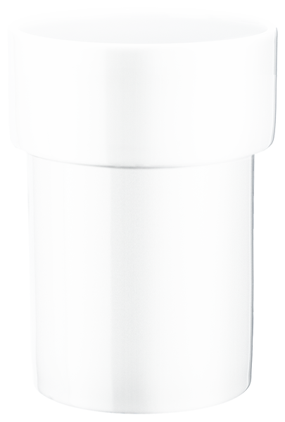 Xtra Porcelain Container Tumbler In White Porcelain O349  in White Porcelain