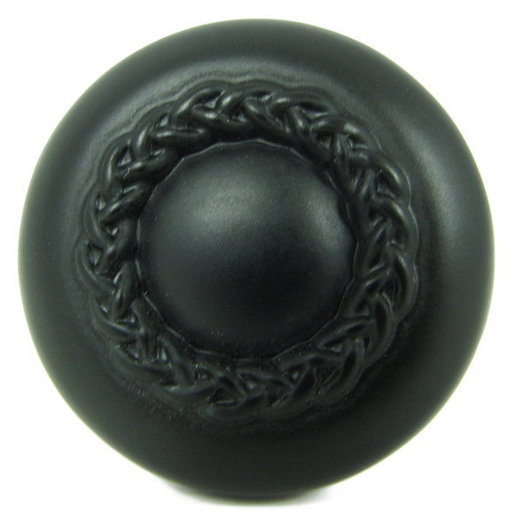 Rope Cabinet Knob CP3027  in Matte Black