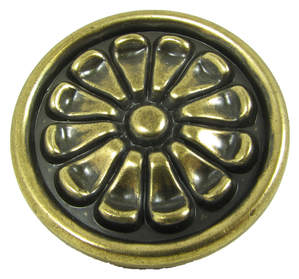 Aztek Cabinet Knob CP82404-ABR  in Antique Brass