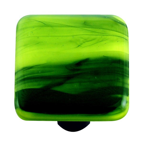 Swirl Collection Spring Green and Black Knob