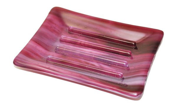Swirl Collection Cranberry Soap Dish