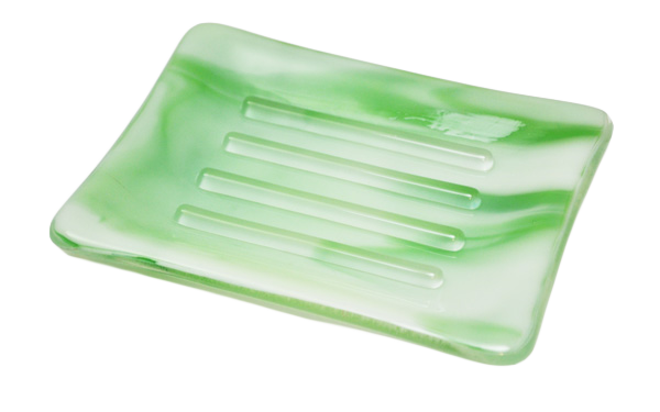Swirl Collection Light Green Soap Dish