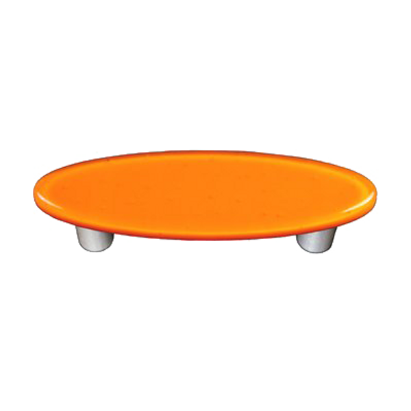 Pumpkin Orange Oval Pull