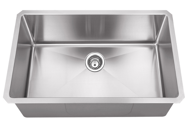 16 Gauge Fabricated Kitchen Sink  HMS190  in Stainless Steel