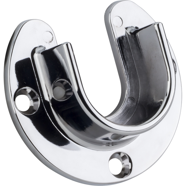 Open Closet Bracket For 1-516'' Rod M7350  in Polished Chrome