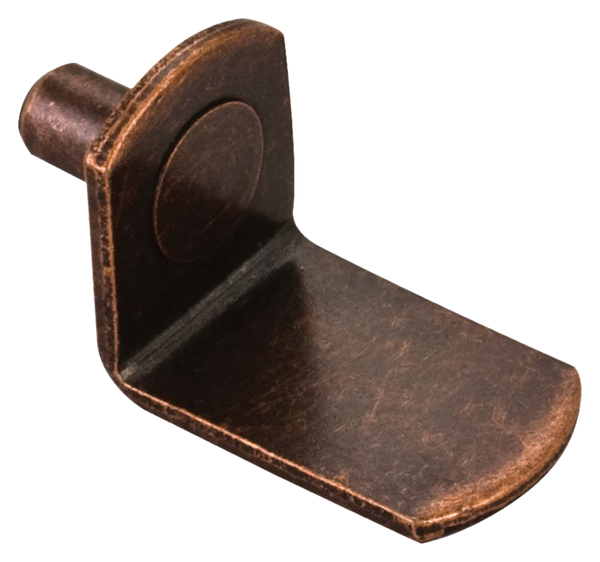 5 mm Angled Shelf Support without Hole Retail Pack. 1706AC-R in Antique Copper