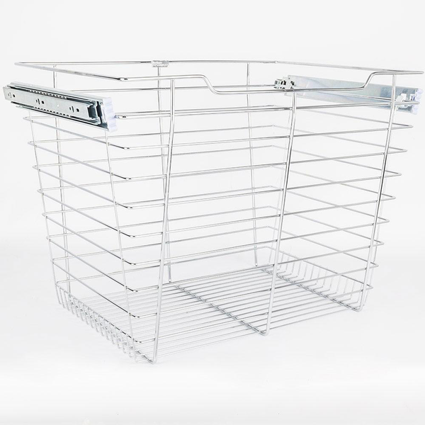 Closet Pullout Basket 14''D x 17''W x 17''H POB1-141717 in Polished Chrome
