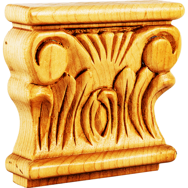 Acanthus Traditional Capital CAP1 in Cherry