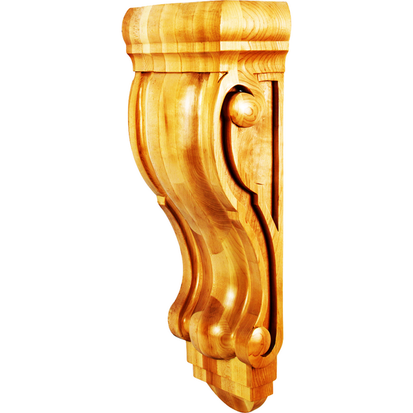 Rounded Scrolled Corbel CORQ-6 in Cherry