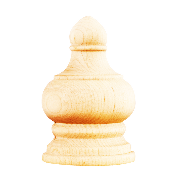 Traditional Transition Finial TF250 in Alder