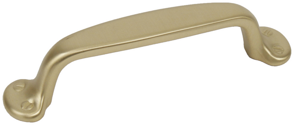 Glamour/Yukon 4 in. Satin Brass Pull 18137-4 in Satin Brass