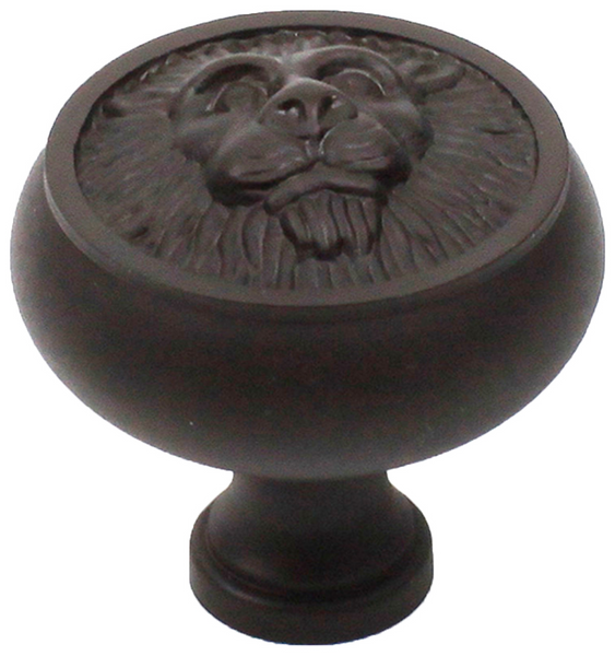 Roman 1-1/2'' Diameter Lion Head Knob