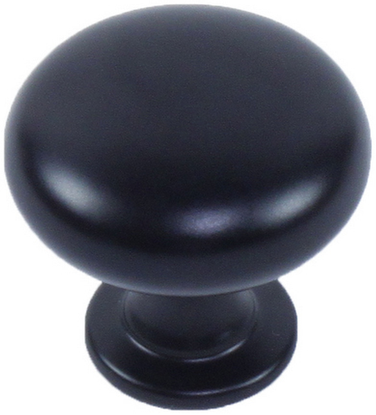 Matte Black 1-3/16'' (29.5mm) Diameter Knob