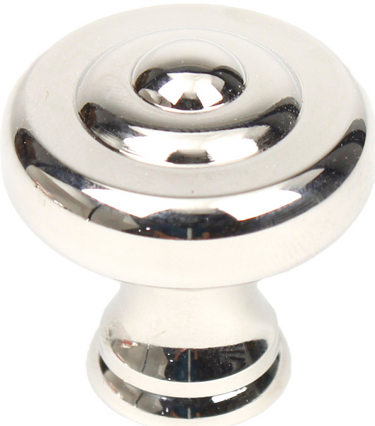 Solid Brass, Knob, 1-1/4" dia.   18126-14 in Polished Nickel