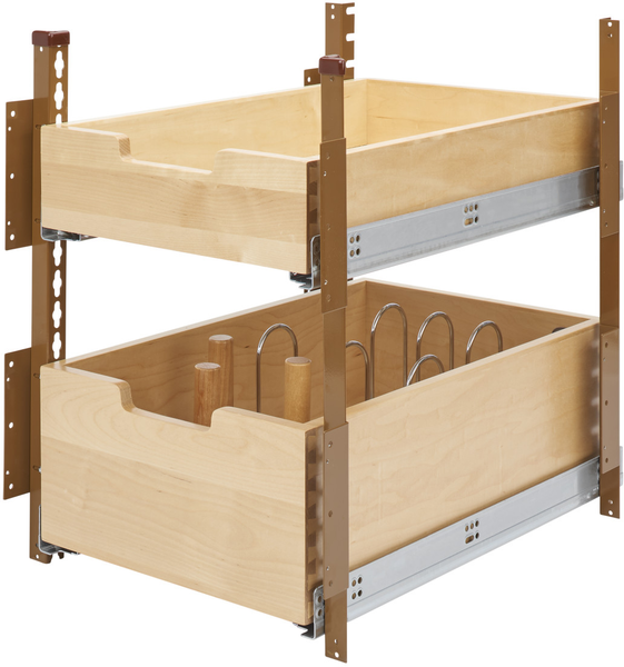 Rev-A-Shelf 15 in Wood Pilaster System Kit 4PIL-18SC-2