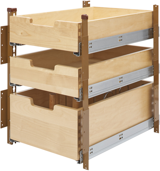 Rev-A-Shelf 15 in Wood Pilaster System Kit 4PIL-18SC-3