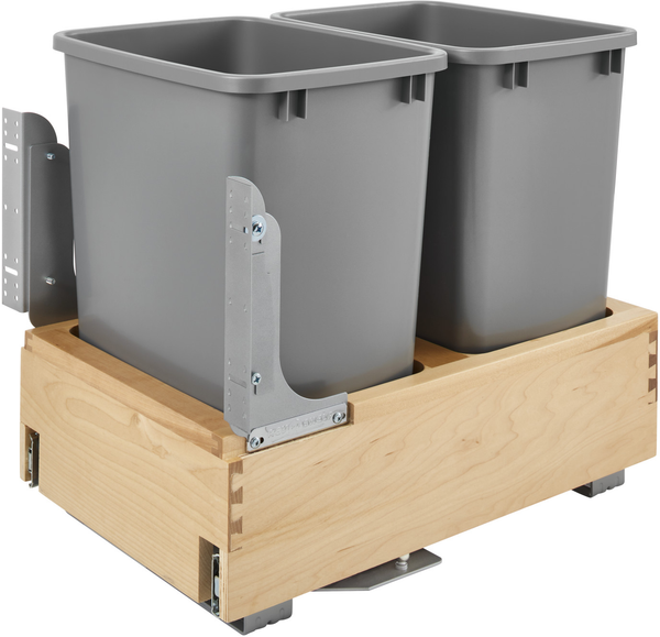 Rev-A-Shelf Double 35 Qrt Pull-Out Waste Container 4WCBM-18DM-2