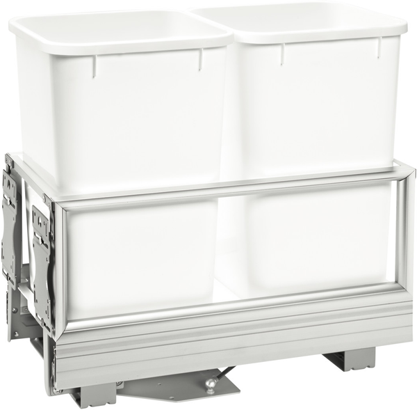 Rev-A-Shelf Double 27 Qrt Pull-Out Waste Container w/Rev-A-Motion 5149-1527DM