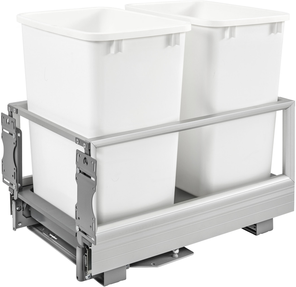 Rev-A-Shelf Double 35 Qrt Pull-Out Waste Container w/Rev-A-Motion 5149-18DM