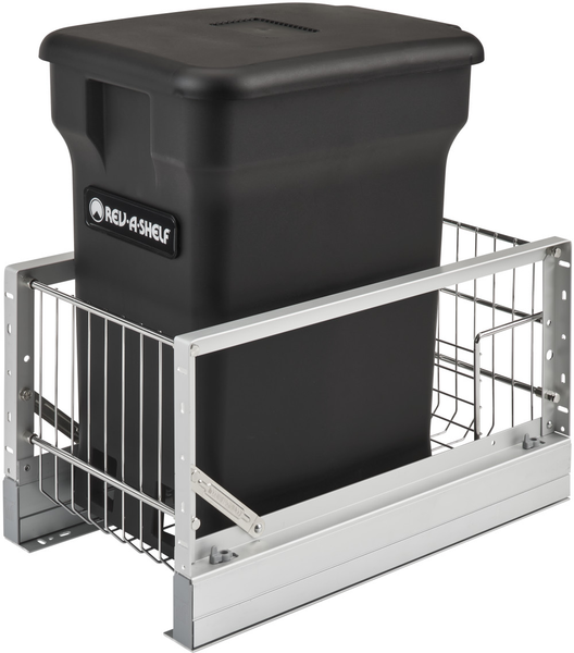 Rev-A-Shelf Aluminum Pull-Out Compost bin 5349-15CK-1