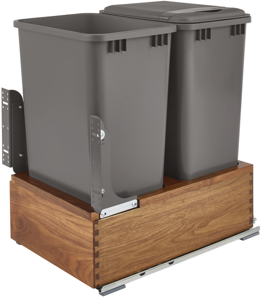 Rev-A-Shelf Double 50 Qrt Waste Container 4WC-WN-2150DM2-SC