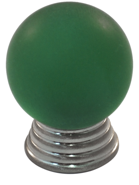 Athens Green Polyester with Solid Brass Knobs