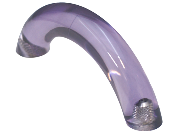 Orchid Clear Curved Pull