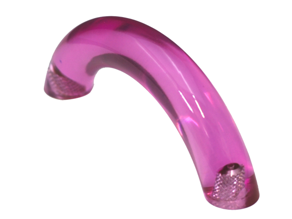 Fuchsia Clear Curved Pull