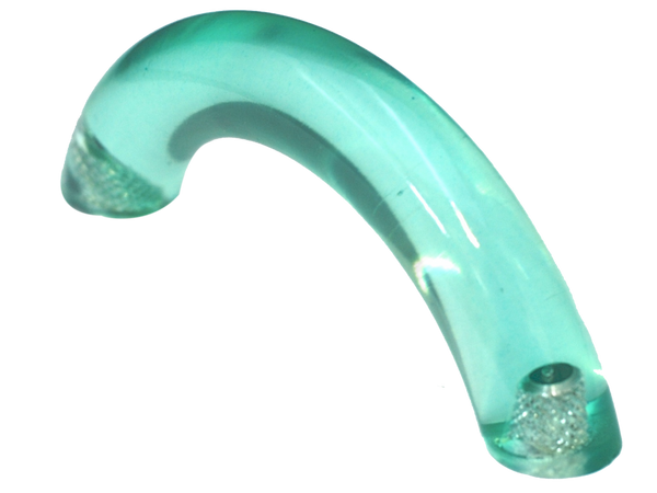Beach Glass Clear Curved Pull