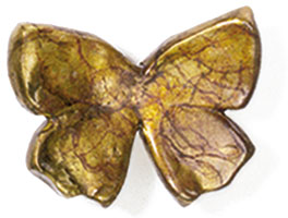 Flutterbyes Novelty Knob 2-14''w x1-78''h FB282 in Antique