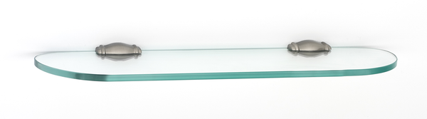 Charlie's Bath 18'' Glass Shelf w/Brackets A6750-24