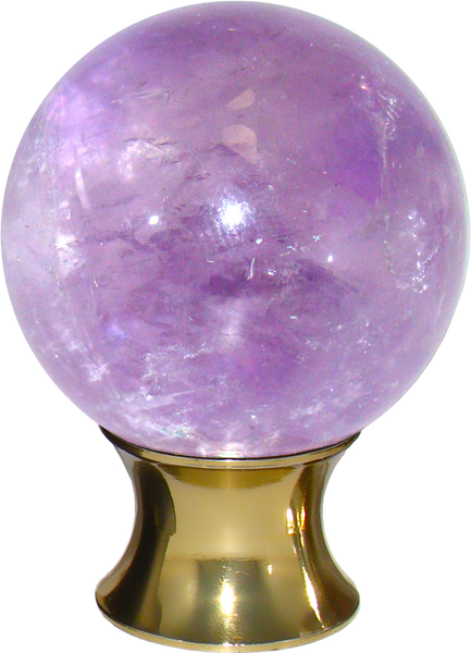 Amethyst Sphere Cabinet Knob C35.AMET.03