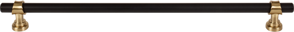 Dakota Bit Pull 12 Inch Flat Black and Honey Bronze M2764