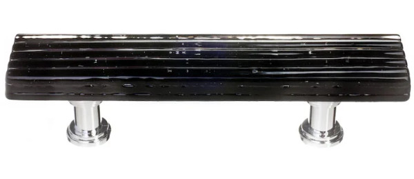 Texture Reed Black Pull with Base P-802